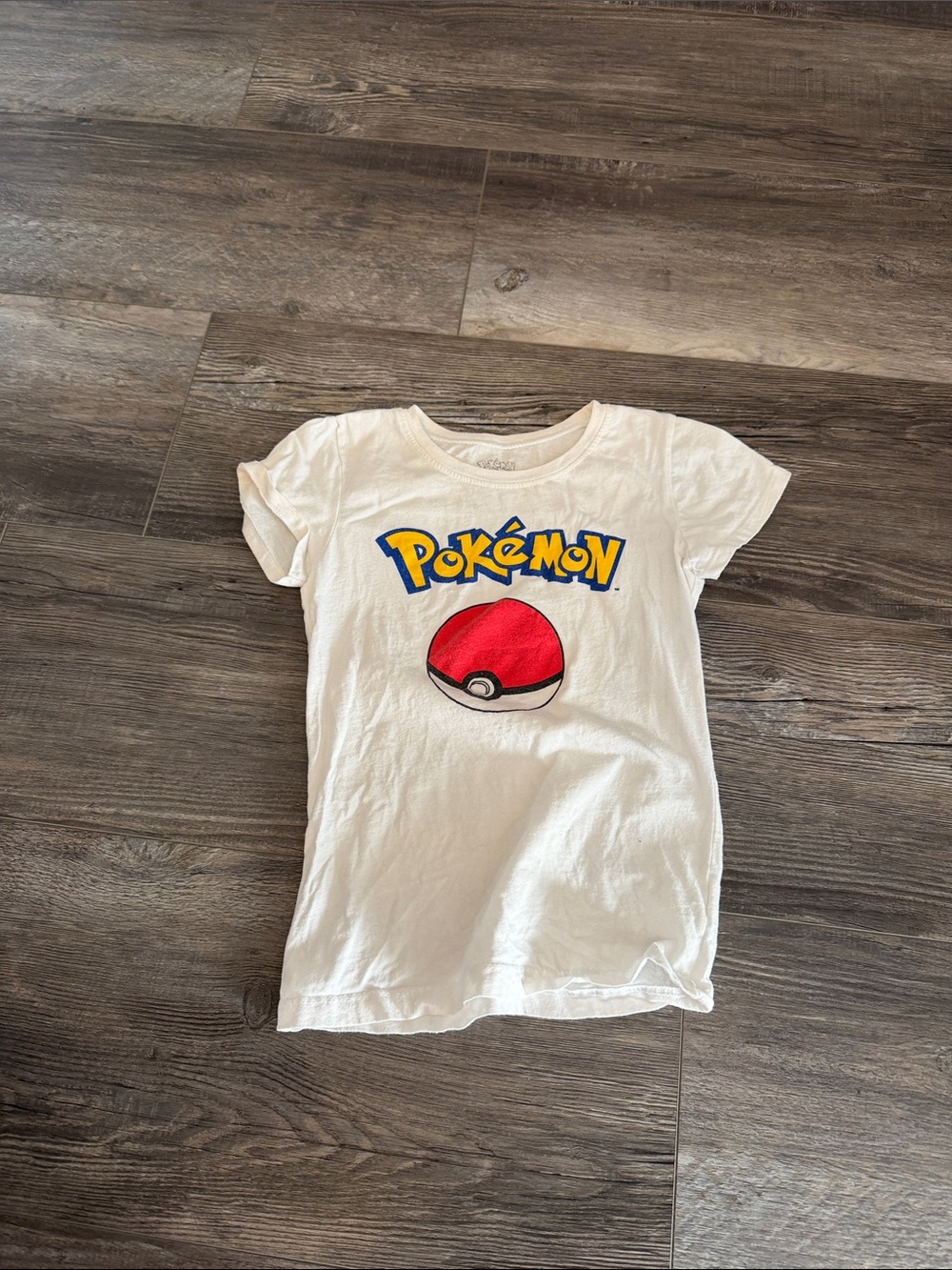Pokemon Kids White Graphic Tee with Poké Ball